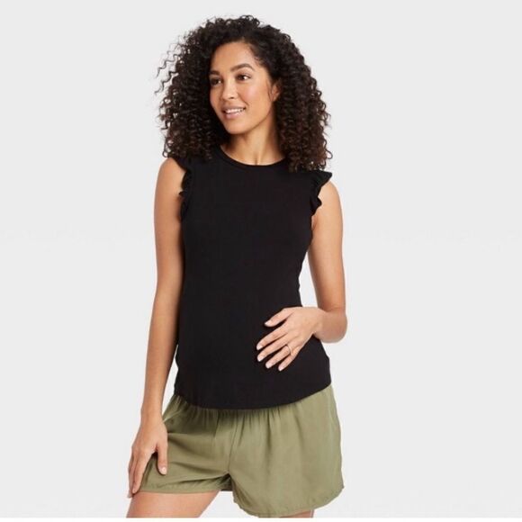 Maternity black top - Picture 1 of 4